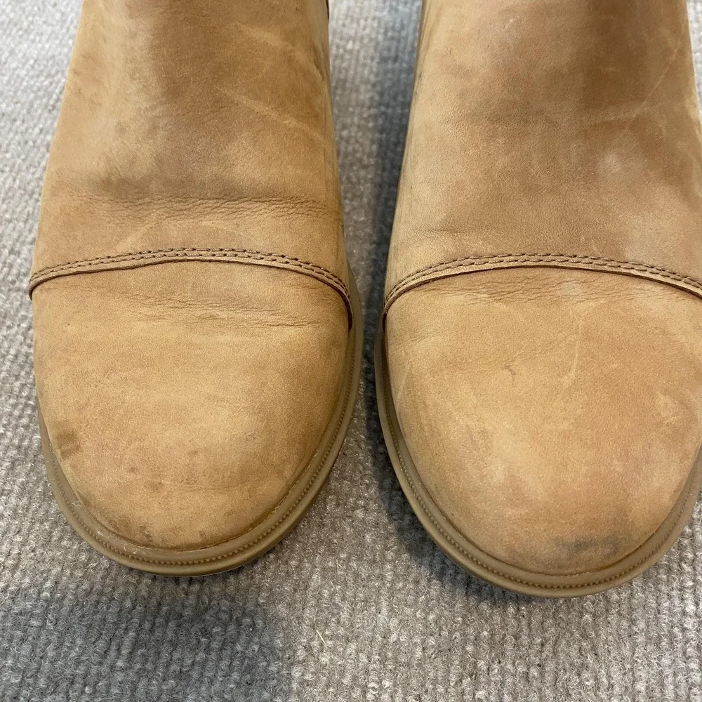 Sorel‎ Chelsea Boots Womens Size 9.5 Brown Nubuck Ankle Wedge Pull On NL5020-243
